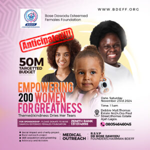 Bose Dawodu Esteemed Females Foundation